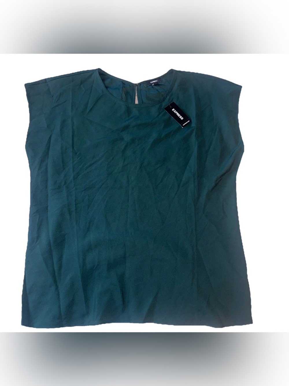 Express Women's Deep Green Cap Sleeve Blouse